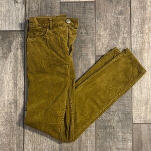 LOFT Olive Green Velvet Pants